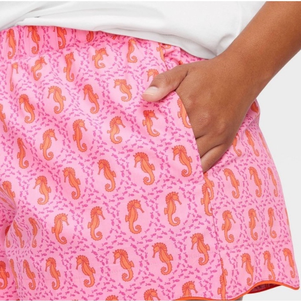 Roller Rabbit Pink and Orange Seahorse Shorts boxer shorts